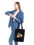PaulDavis Bolso Tote 1519 de Algodón Negro 35 x 40 x 8 cm